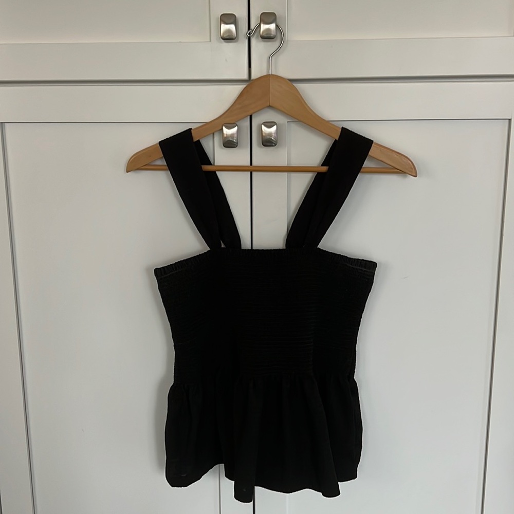 Madewell, Large, smocked crop tank